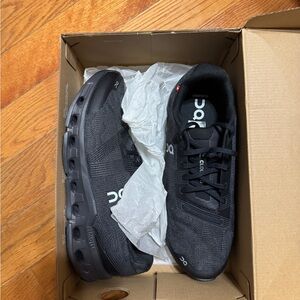 On Men's Black Athletic Running Shoes